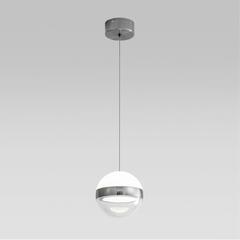 5037/9L L-VISION ODL24 511 никель/прозрачн/молочный/металл/акрил Подвес LED 9W 4000K 480лм RONI