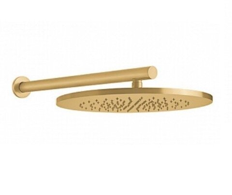 Gessi 54148#727 Верхний душ с кронштейном, цвет Brushed Brass PVD