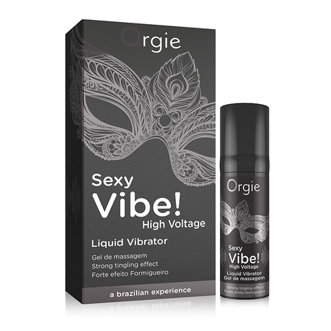 Жидкий вибратор Orgie Sexy Vibe High Voltage с усиленным эффектом вибрации, 15 мл