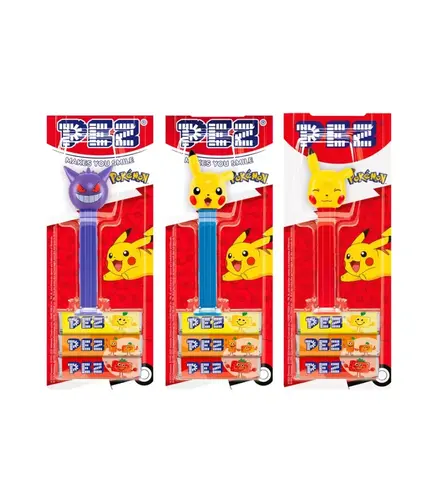 Карамель леденцовая PEZ Pokemon, 17 г (Венгрия)