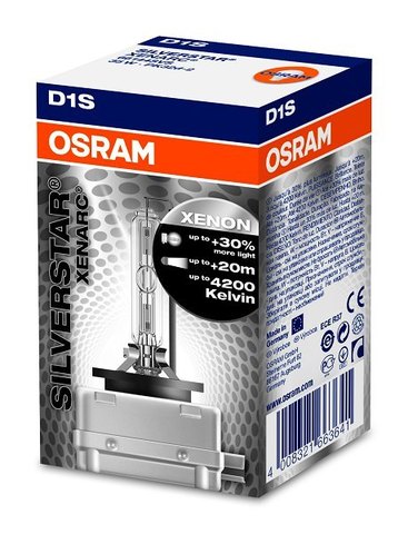 Лампа ксенон D1S (5500К) Osram Xenarc Silverstar Лампа ксенон D1S (5500К) Osram Xenarc Silverstar