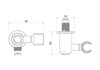 Aquatek Классик AQ2462PG Шланговое подсоединение с держателем, цвет: золото