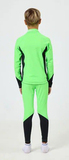 Детский раздельный гоночный комбинезон NordSki Jr.Base Lime/Black