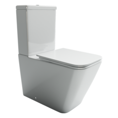 Ceramica Nova CN1803-B Напольная пристенная чаша унитаза с сиденьем-крышкой с микролифтом, цвет: белый фото