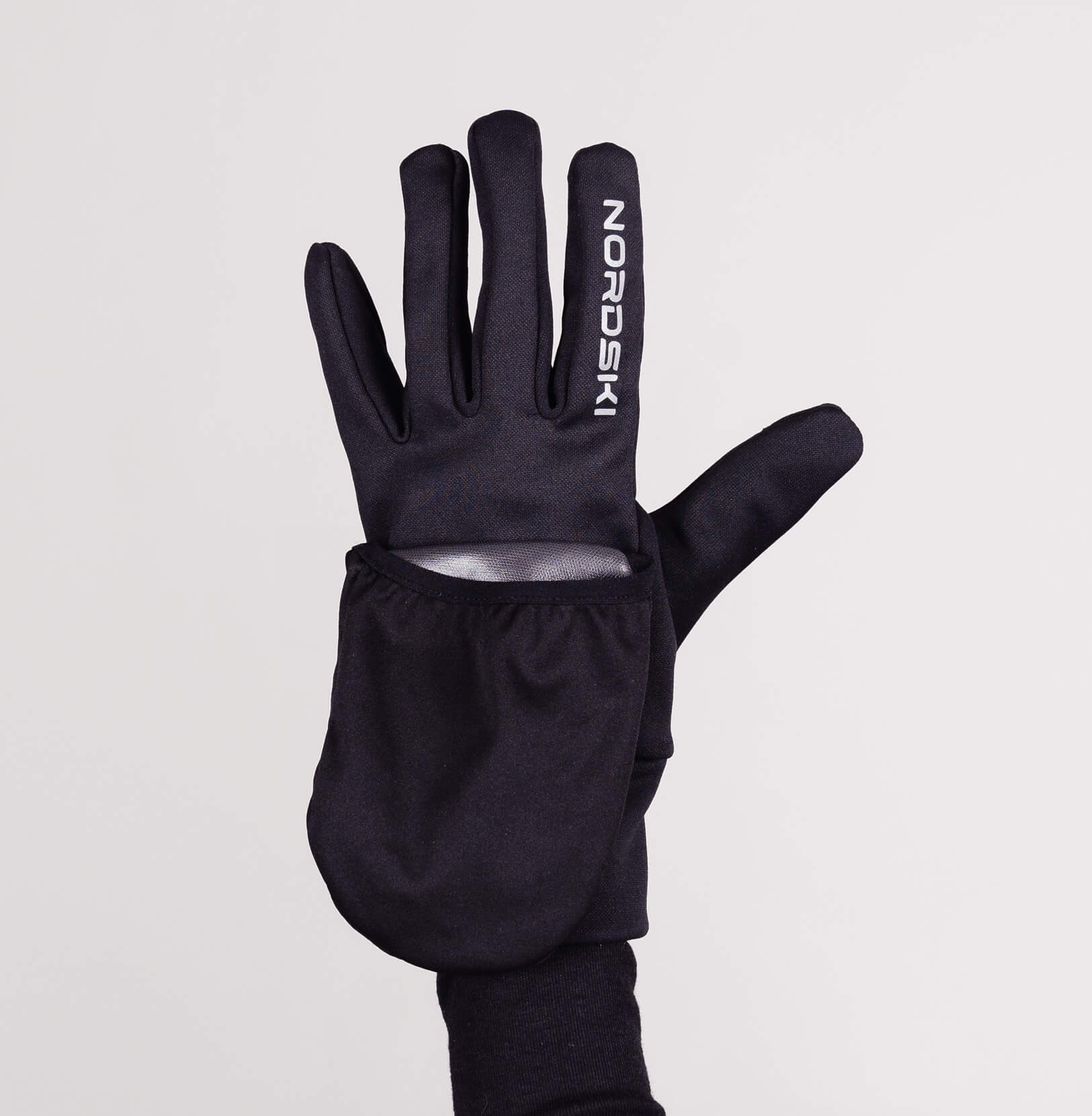 Перчатки-варежки для бега Nordski Run black - 7