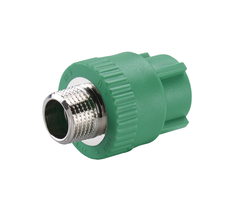 RIIFO Alba муфта с наружной резьбой PP-R/латунь 25-1/2"НР зелёная