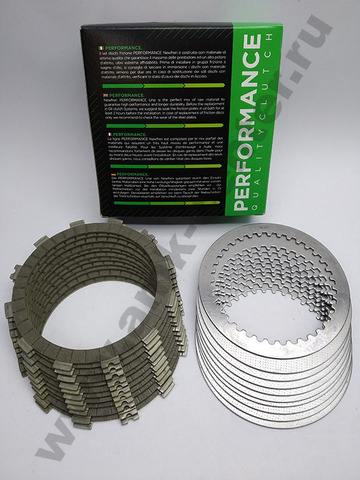 F1484SR Комплект дисков сцепления Performance (фрикционные + металлические) (FCS0727/3) NEWFREN