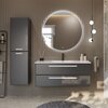 Cezares ECO-CER-800-2C-SO-GR-P Тумба под раковину, цвет: графит