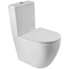 BelBagno Sfera-R BB2141CPR/BB902SC Унитаз-компакт безободковый, цвет: белый фото