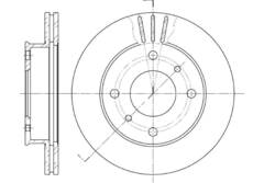 Диск тормозной вентилируемый G-brake  GR-02504