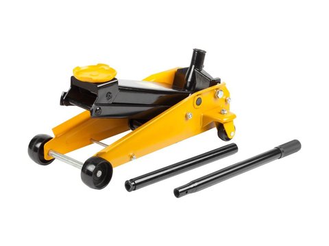 STAYER F-30 RED FORCE, 3 т, 130 - 350 мм, подкатной домкрат с высоким подъемом для СТО, Professional (43150-3)