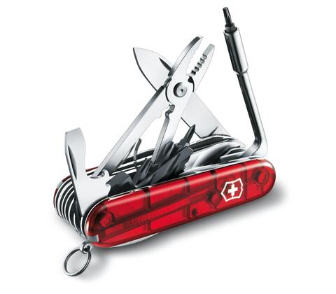 Нож складной Victorinox CyberTool 41, 91 mm, Translucent Blue (1.7775.T2)