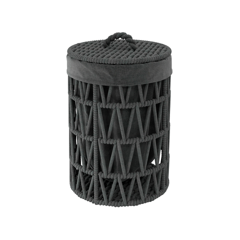 WasserKRAFT Mosel WB-460-S Корзина для белья, цвет: чёрный