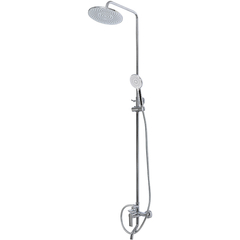 BelBagno Aurora AURORA-VSCM-CRM Душевая система со смесителем и изливом на ванну, цвет: хром фото