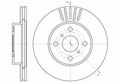 Диск тормозной вентилируемый G-brake  GR-02783