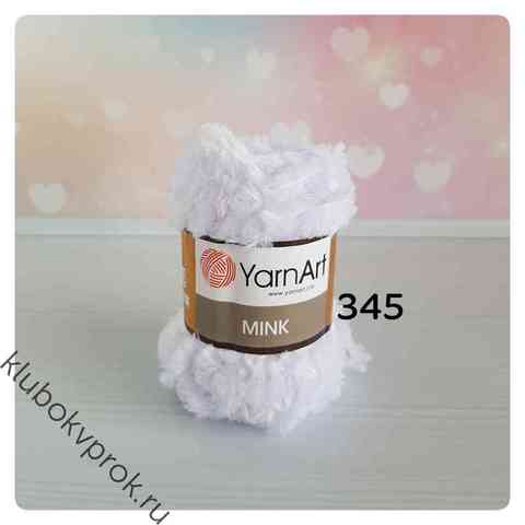 YARNART MINK 345,  Белоснежный