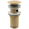 Alcaplast A392-G-P Донный клапан для умывальника CLICK/CLACK 5/4", GOLD-глянец