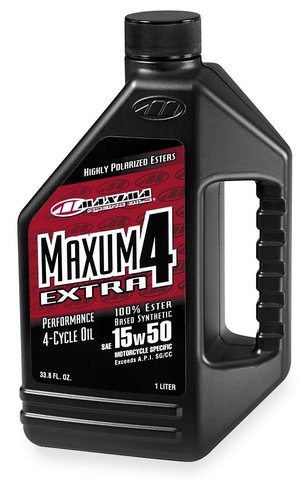 Масло моторное синтетика Maxima Maxum4 Extra 15W-50 4T 1 литр