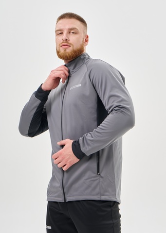Мужская тренировочная лыжная куртка Nordski Core grey-black