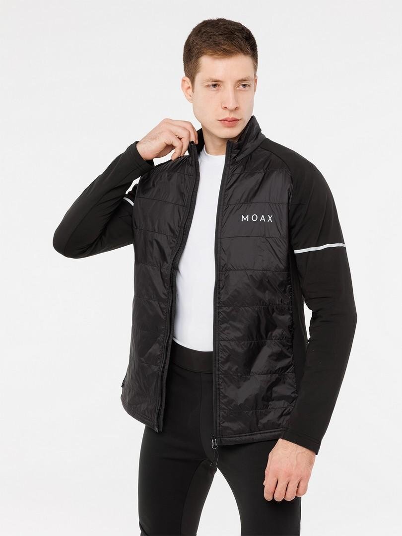 Мужская тренировочная беговая куртка Moax Tauri Stretch Fit черная - 3