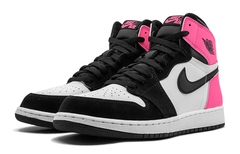 Jordan Air Jordan 1 Retro Valentine's Day Leather High top Basketball Shoes Black Pink Unisex