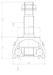 ШРУС внешний  NKN  AB1207-2H  с кольцом ABS