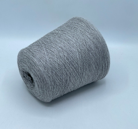Бобинная пряжа, Cashmere, 2/28 1400м, 100%Кашемир, Серый меланж, 41535
