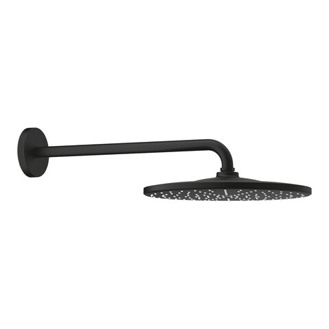 GROHE Rainshower 22121KF0 Верхний душ с душевым кронштейном, 1 режим струи, фантомный чёрный
