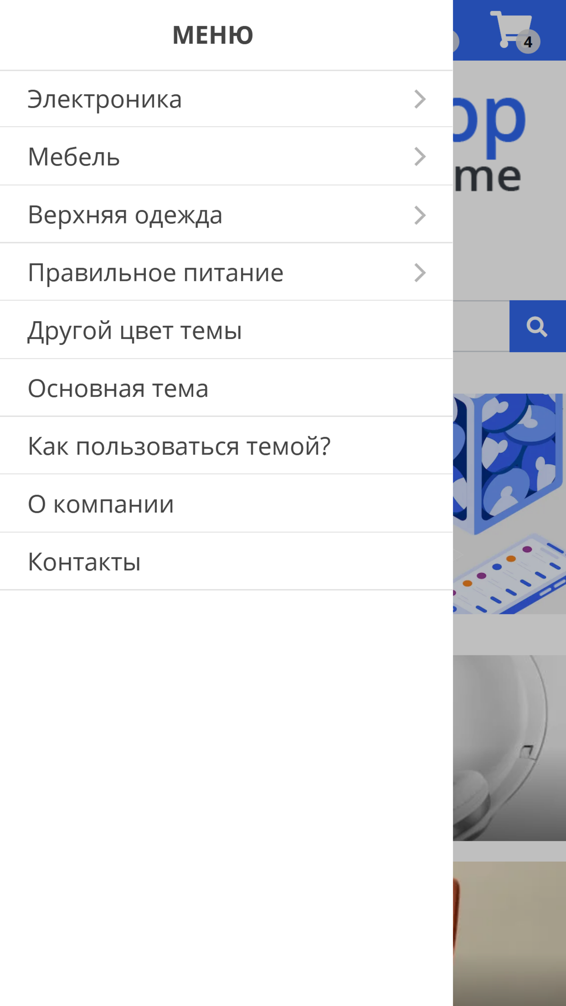 Шаблон интернет магазина - E-comm Light