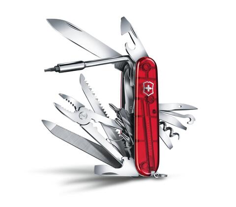 Нож складной Victorinox CyberTool 41, 91 mm, Translucent Blue (1.7775.T2)