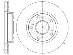 Диск тормозной вентилируемый G-brake  GR-02992