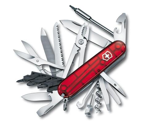 Нож складной Victorinox CyberTool 41, 91 mm, Translucent Blue (1.7775.T2)