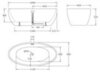 BelBagno BB69-1700-W0 Отдельностоящая акриловая ванна в комплекте со сливом (донным клапаном), 169x82, цвет: белый