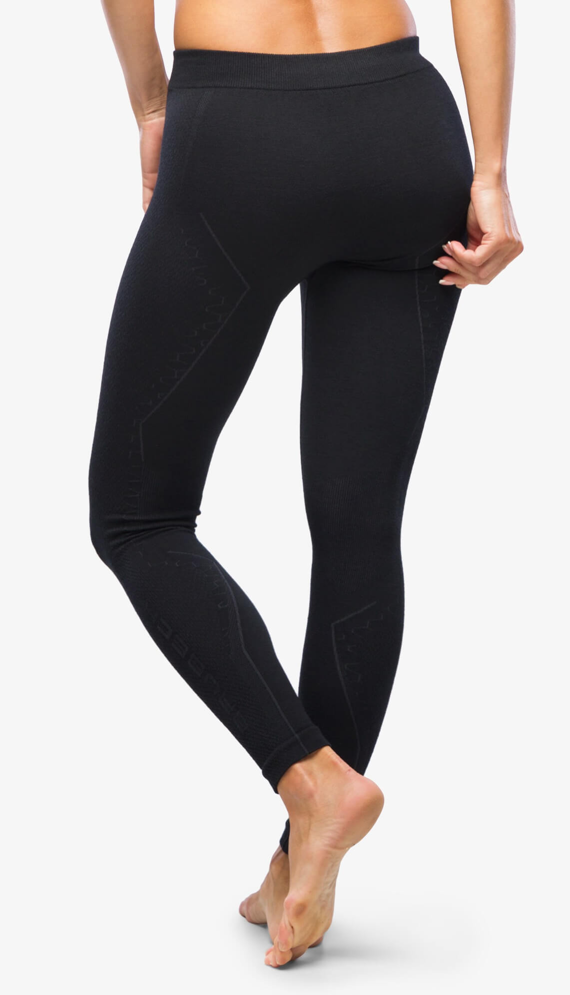 Женские термолосины Brubeck Extreme Merino черные - 4