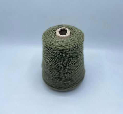 Бобинная пряжа (пр.Италия) art-Mongolia 2/700 350м/100гр, 70% Меринос, 20%Як, 10%Шелк цвет-Хаки, арт.33725