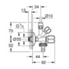 GROHE 22034000 Вентиль угловой