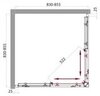 BelBagno Sela SELA-A-2-90-P-CR Душевой уголок квадратный, цвет: хром