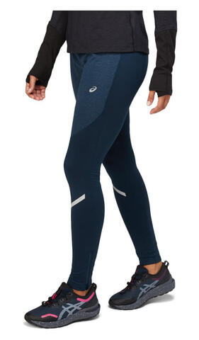 Asics Lite Show Winter Tight беговые тайтсы женские синие