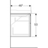 Geberit Xeno2 500.518.01.1 Тумба под раковину, 117.4x53x46.2см, Белый / Высокоглянцевое покрытие