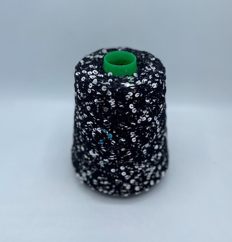 Luxury Selection by RiGo (пр.Италия), art-Lustro, 230м/100гр, 50%Хлопок 50%Полиэстер(пайетка),цвет-Темно-синий(569),арт.35604