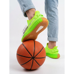 Кроссовки adidas&yeezy.Цвет салатовый/кислотный Размер 38,39,40