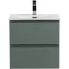 BelBagno KRAFT 39-500/390-2C-SO-VO База под раковину подвесная с фрезерованными ручками по всей длине фасада с 2 выкатн. ящ., Еловый Мат.,500x395x500