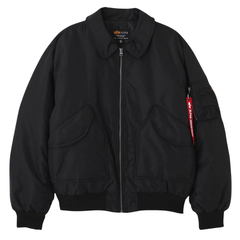 Куртка Alpha Industries CWU 45/P Relaxed Fit Flight Jacket Oxford Black (Черный)