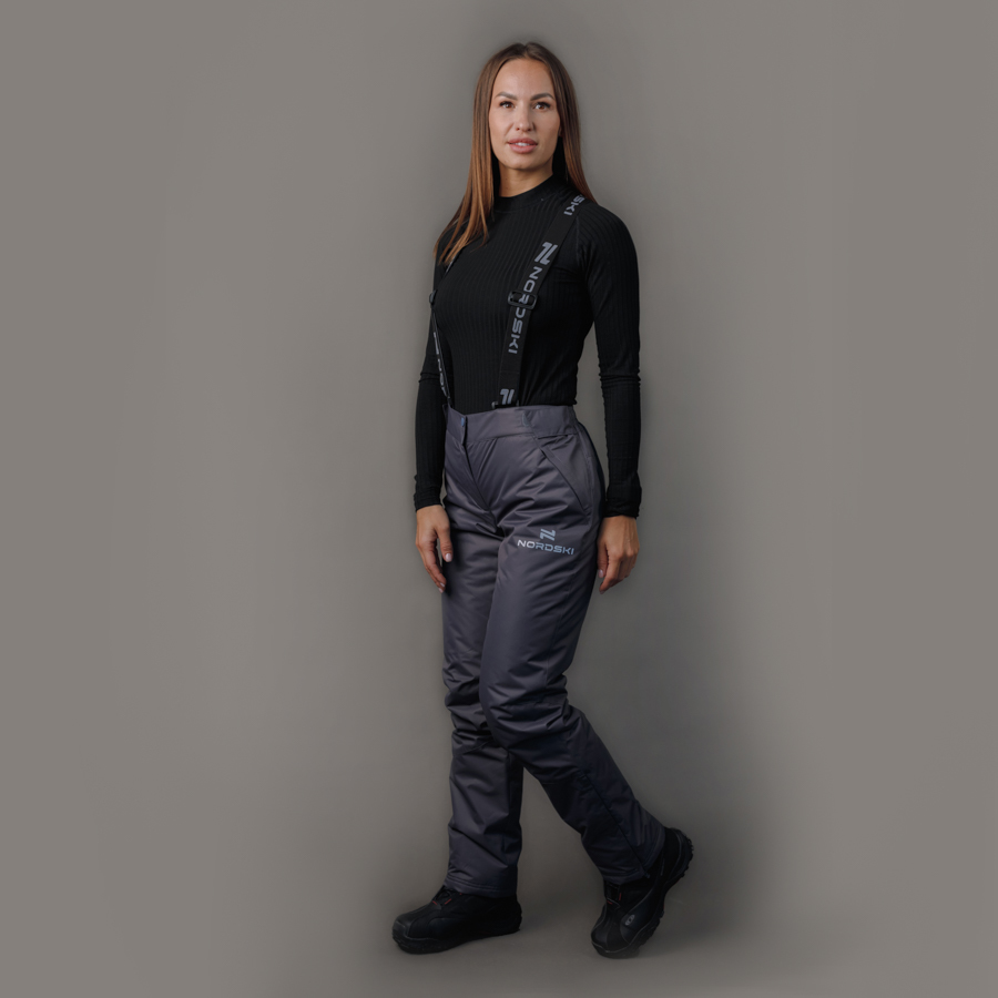 Nordski Motion теплый лыжный костюм женский iris-grey - 7