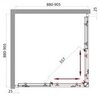 BelBagno Sela SELA-A-2-90-P-CR Душевой уголок квадратный, цвет: хром