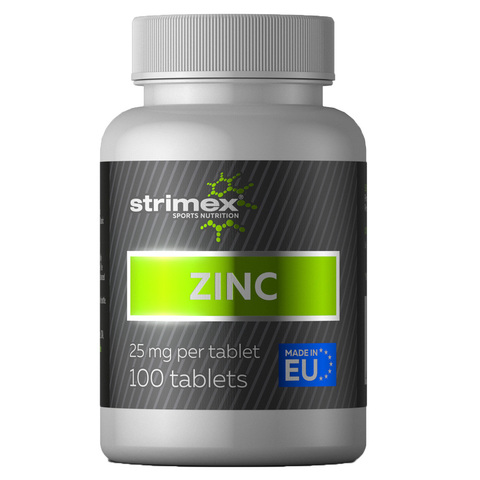 Витамины ZINC 25 МГ STRIMEX, 100 капс.