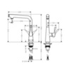 Hansgrohe Metris Select M71 14847800 Смеситель для кухни с Г-образным изливом