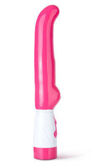 Розовый вибромассажер с подогревом и стимуляцией G-Spot - Australis, 14 см