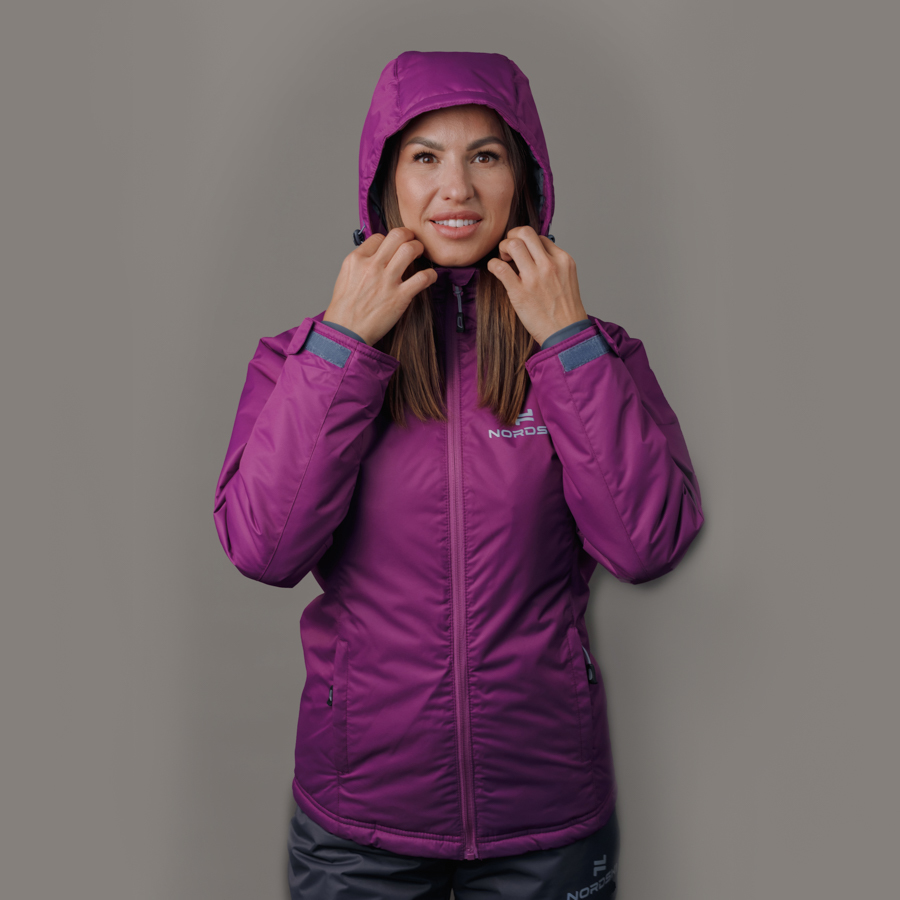 Nordski Motion теплый лыжный костюм женский iris-grey - 3