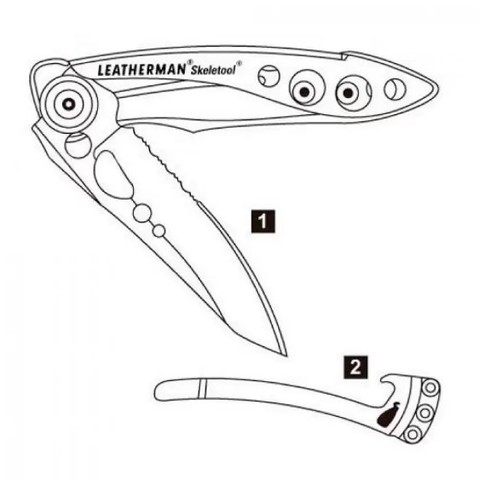 Складной нож Leatherman Skeletool KBX Denim (832383) | Multitool-Leatherman.Ru
